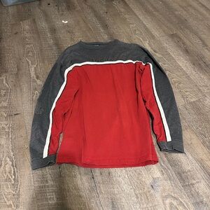 O'Neill Red and Gray Long Sleeve Tee